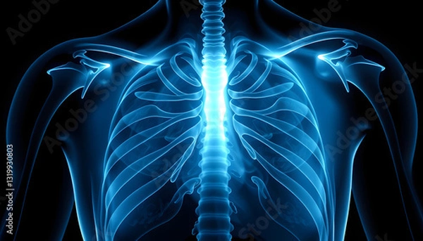 Obraz chest x-ray vector logo icon design , with white tonespng