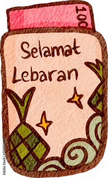 Fototapeta Eid envelope illustration