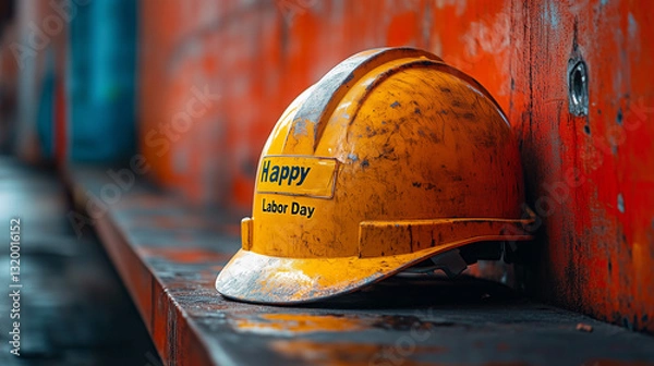 Obraz construction helmet on the wall