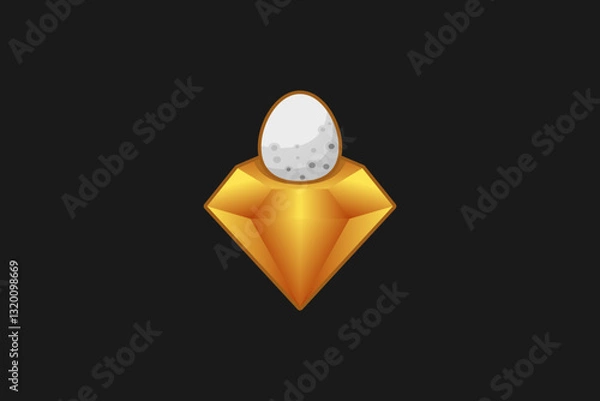 Obraz diamond ring with an egg