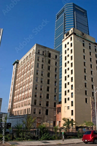 Fototapeta prepared for demolition
