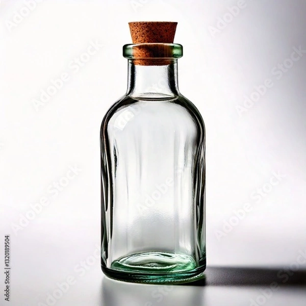 Obraz empty glass bottle isolated