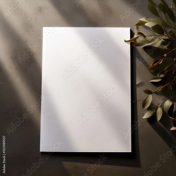Obraz blank note paper on wooden background