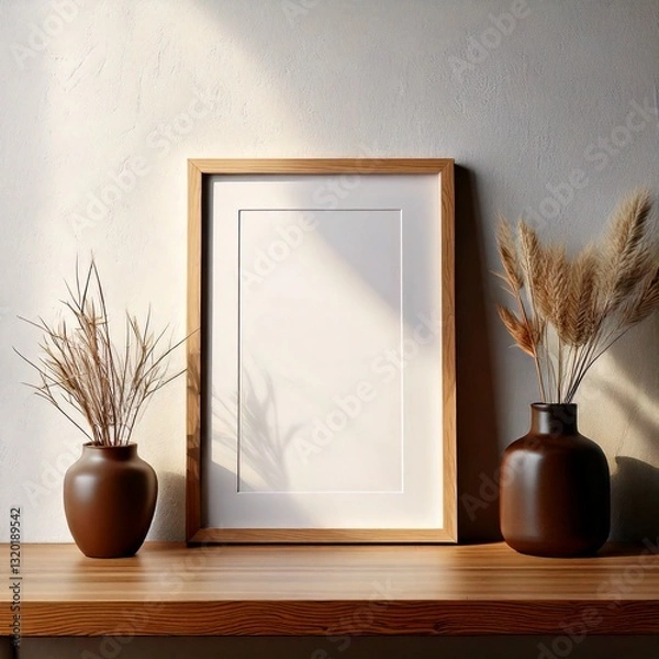 Obraz interior design scene with a vase