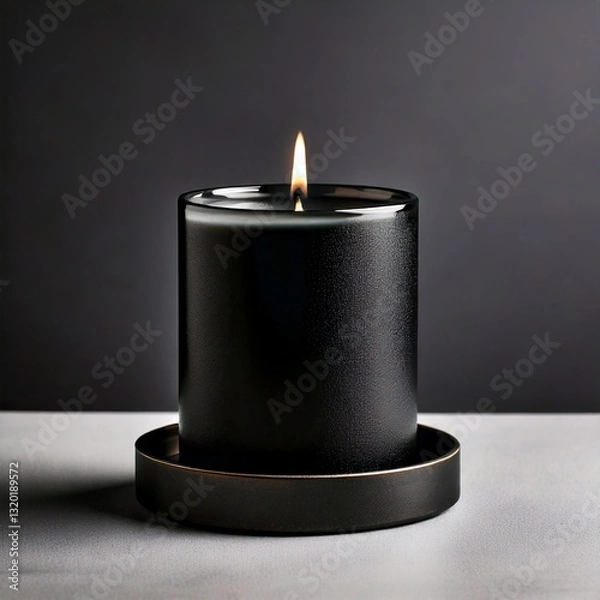 Obraz candle on black