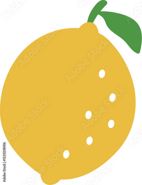 Obraz レモンのイラスト・かわいいシンプル