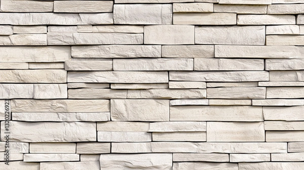 Obraz White Stone Wall Texture Background Design