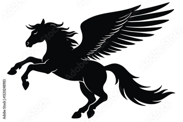 Obraz pegasus silhouette