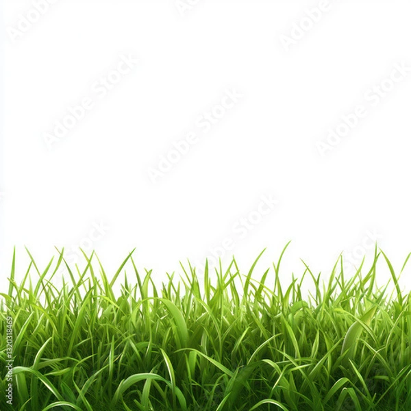 Obraz green grass isolated on white