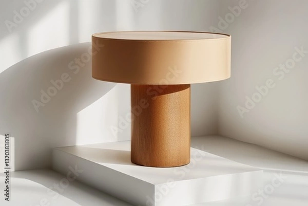 Fototapeta Modern Table Lamp for Minimalist Design, Studio Shot.