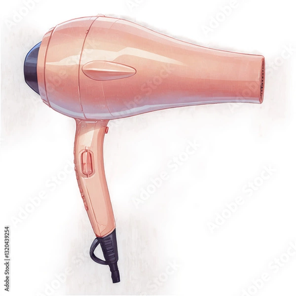 Fototapeta sleek hair dryer with modern design and ergonomic handle for easy use