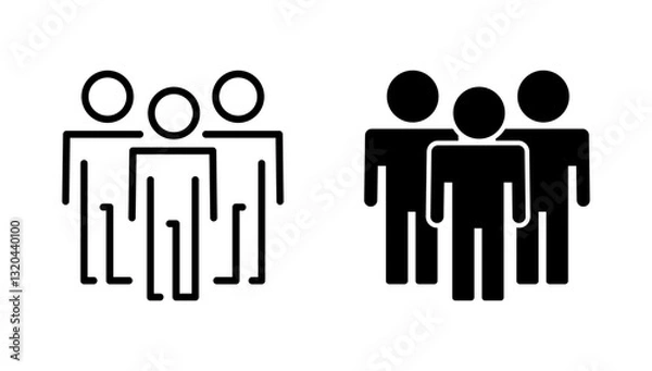 Obraz people icon vector. person sign and symbol. User Icon vector