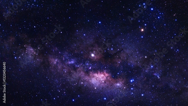 Fototapeta Milky way galaxy with stars and space dust in the universe