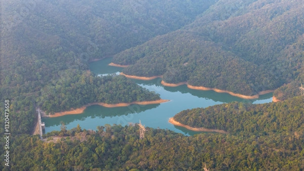 Obraz Feb 15 2025 Aberdeen Reservoirs Hong Kong Scenic Nature View