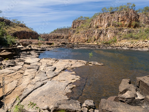 Obraz Rock Pool and swimming hole in Katherine River at Natmiluk National Park