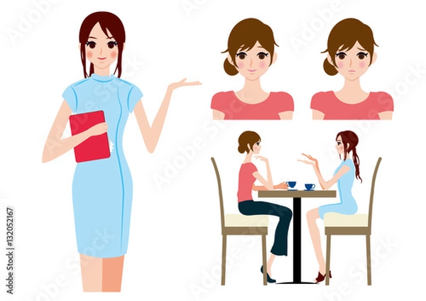 Fototapeta エステのイラスト