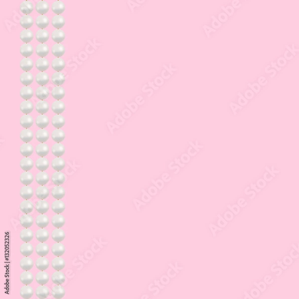 Fototapeta Pearl bead background