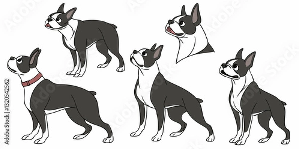 Fototapeta Pet dog icon symbol template for graphic and web design.