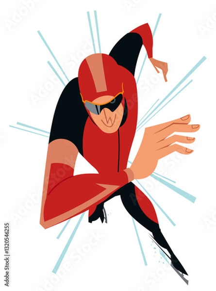 Obraz スピードスケート選手