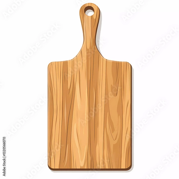 Fototapeta Wooden Cutting Board – Durable Chopping Block for Kitchen Use