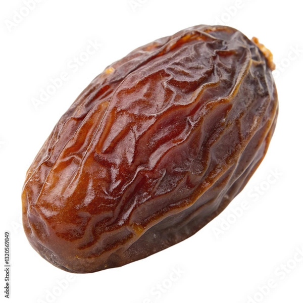 Obraz Dried Dates Brown And Black Raw Looking Dates Isolated On Transparent Or White Background, Cutout Png