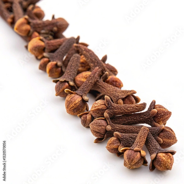 Obraz Dried Brown Longs Clove On White Background
