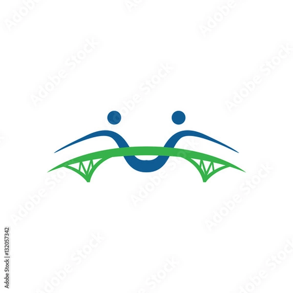 Obraz human bridge logo