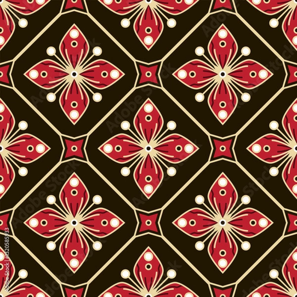 Obraz Batik Seamless Pattern