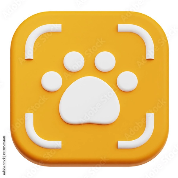 Fototapeta pet care 3d icon isolated on the transparent background