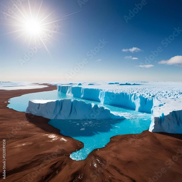 Obraz iceberg in antarctica