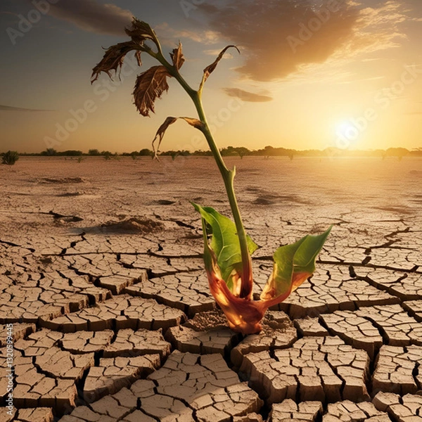 Obraz plant in desert