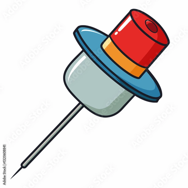 Obraz hypodermic needle wearing a cap