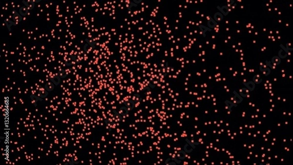 Obraz Partice bright red dark background