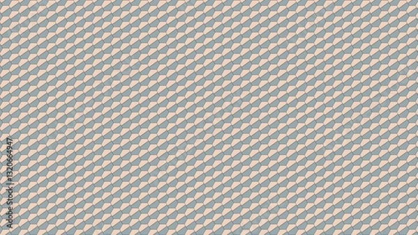Fototapeta Abstract geometric background - Hexagonal mosaic with Brawn gradient background 4K