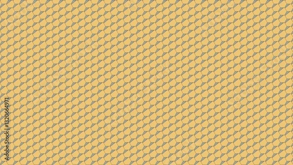 Fototapeta Yellow color hexagonal shape modern geometrical background 4K
