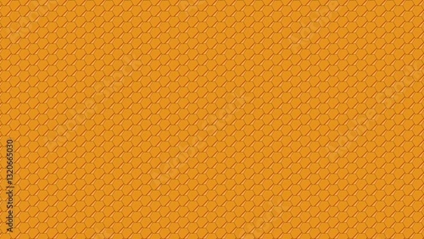 Fototapeta Yellow color hexagonal shape modern geometrical background 4K