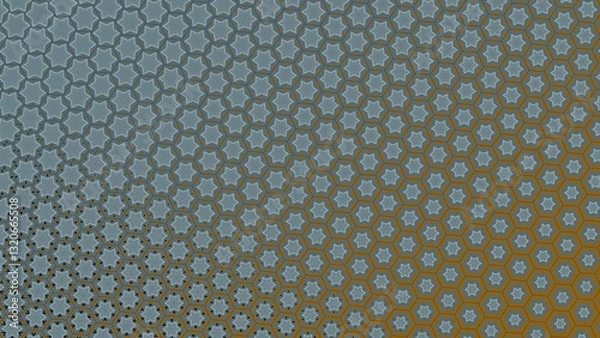 Fototapeta Abstract geometric background - Hexagonal mosaic with paste gradient background 4K