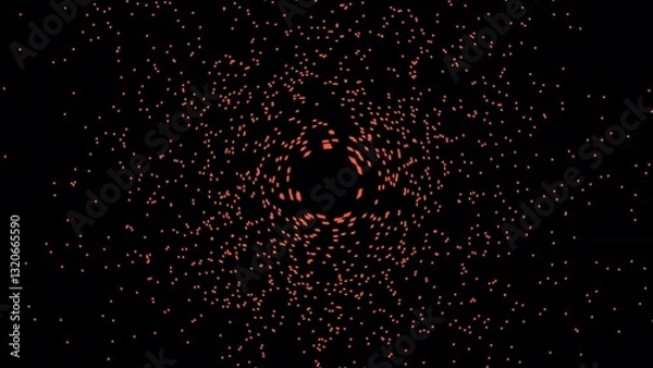 Fototapeta Stunning Cosmic Scene Featuring a Dark Black Hole Surrounded by a Brilliant Blue Accretion Disk and a Distant Planet Against a Starry Background