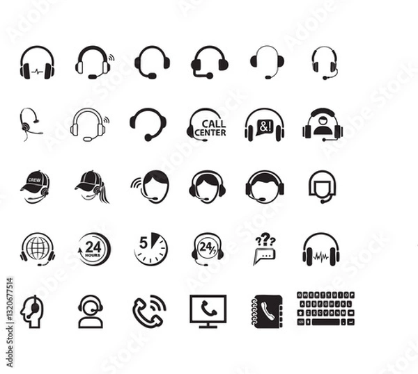 Obraz Podcast Microphone Icon - Vector EPS for Audio and Studio Designs
