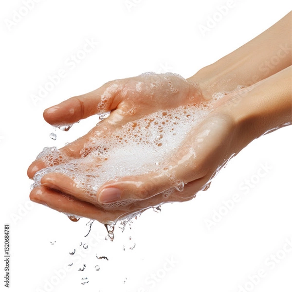 Obraz washing hands with soap