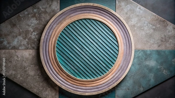 Fototapeta Abstract Geometric Circular Design
