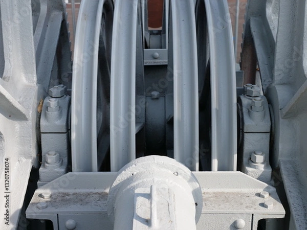 Fototapeta Subs view of a gear works over 100 years old for operating lockers. Now shut down. A piece of technology history.