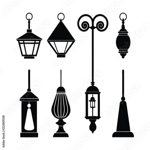 Obraz street lamp vector
