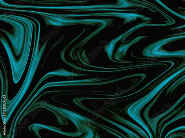 Obraz Green liquid pattern with halftone Pattern and noise effect