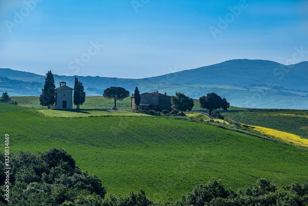 Obraz Panorama in val d'Orcia
