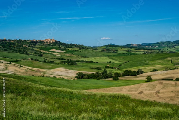 Obraz Panorama toscano in Val d'Orcia