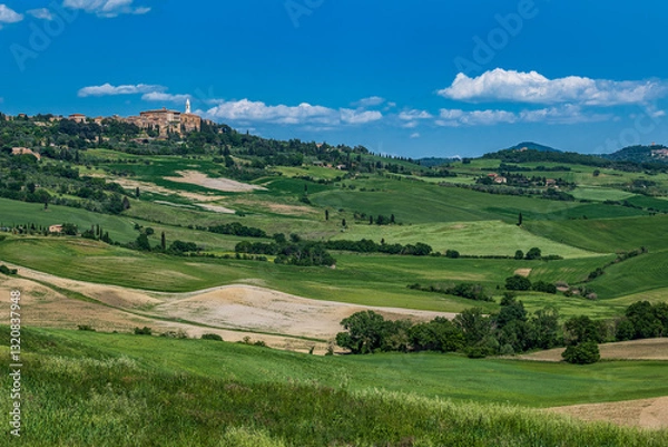 Obraz Panorama toscano in Val d'Orcia
