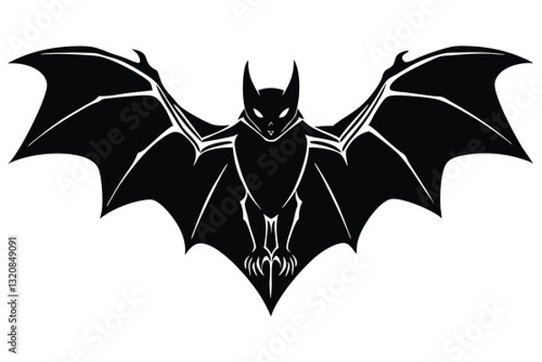 Obraz bat silhouette Vector