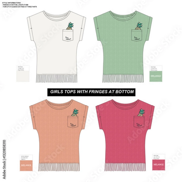 Obraz GIRLS TOPS WITH FRINGES 