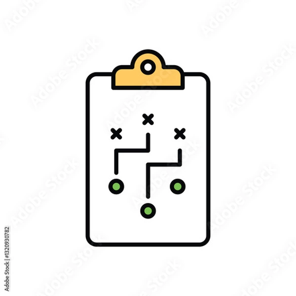 Obraz Game Plan  Vector icon